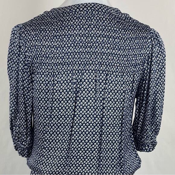 Sundays Blue White Polka Dot Blouson Relaxed Feminine Casual Dress NWOT Size 0 - Picture 6 of 12